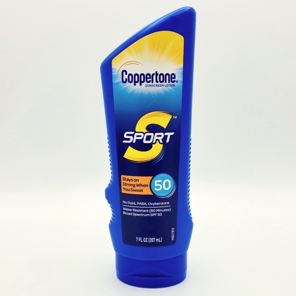 Coppertone Sport Lotion, Dye Free, Water Resistant Broad Spectrum Spf 50 - 7 Oz